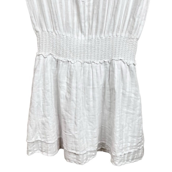 Rails NWOT Angelina Dress White Shadow Stripe Cotton Large - Picture 12 of 16